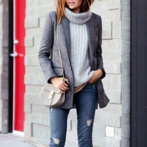 Banana Republic Textured Knit Boyfriend Blazer Size 4P